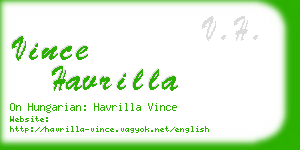 vince havrilla business card